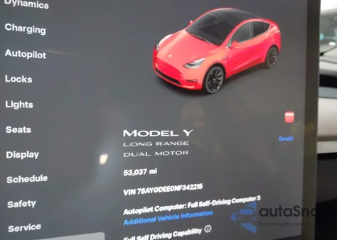 2022 Tesla Model Y Long Range Dual Motor All-Wheel Drive from USA, damaged, VIN 7SAYGDEE0NF342215